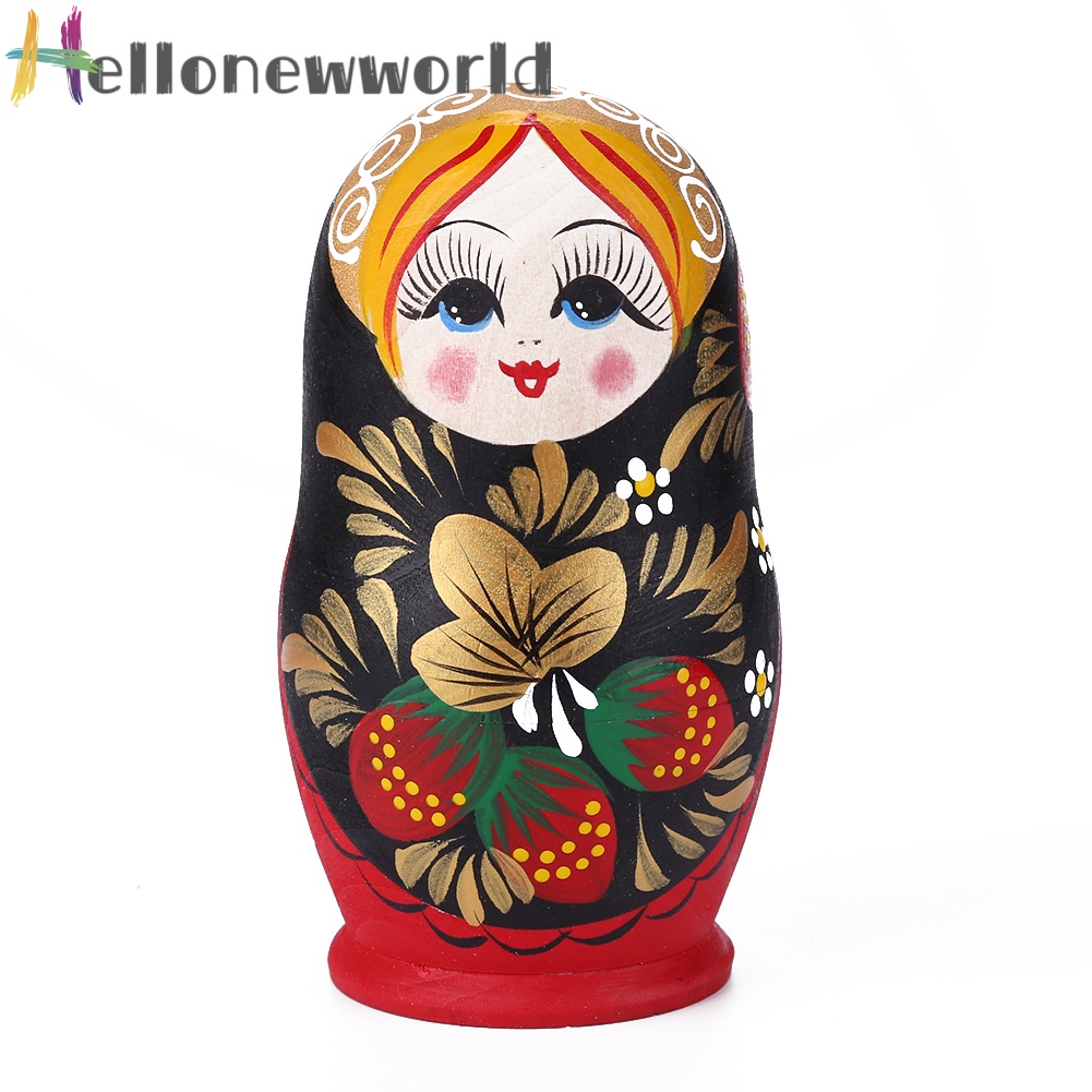 Búp bê Nga Matryoshka bằng gỗ 5 lớp hình cô gái
