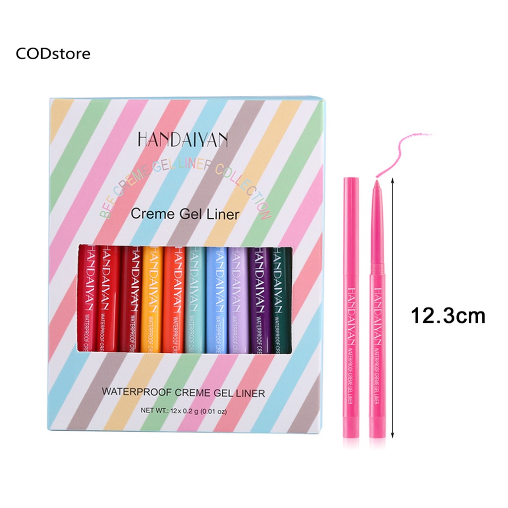 Bút kẻ mắt dạng gel màu sắc thời trang nhỏ gọn DIY
 | BigBuy360 - bigbuy360.vn