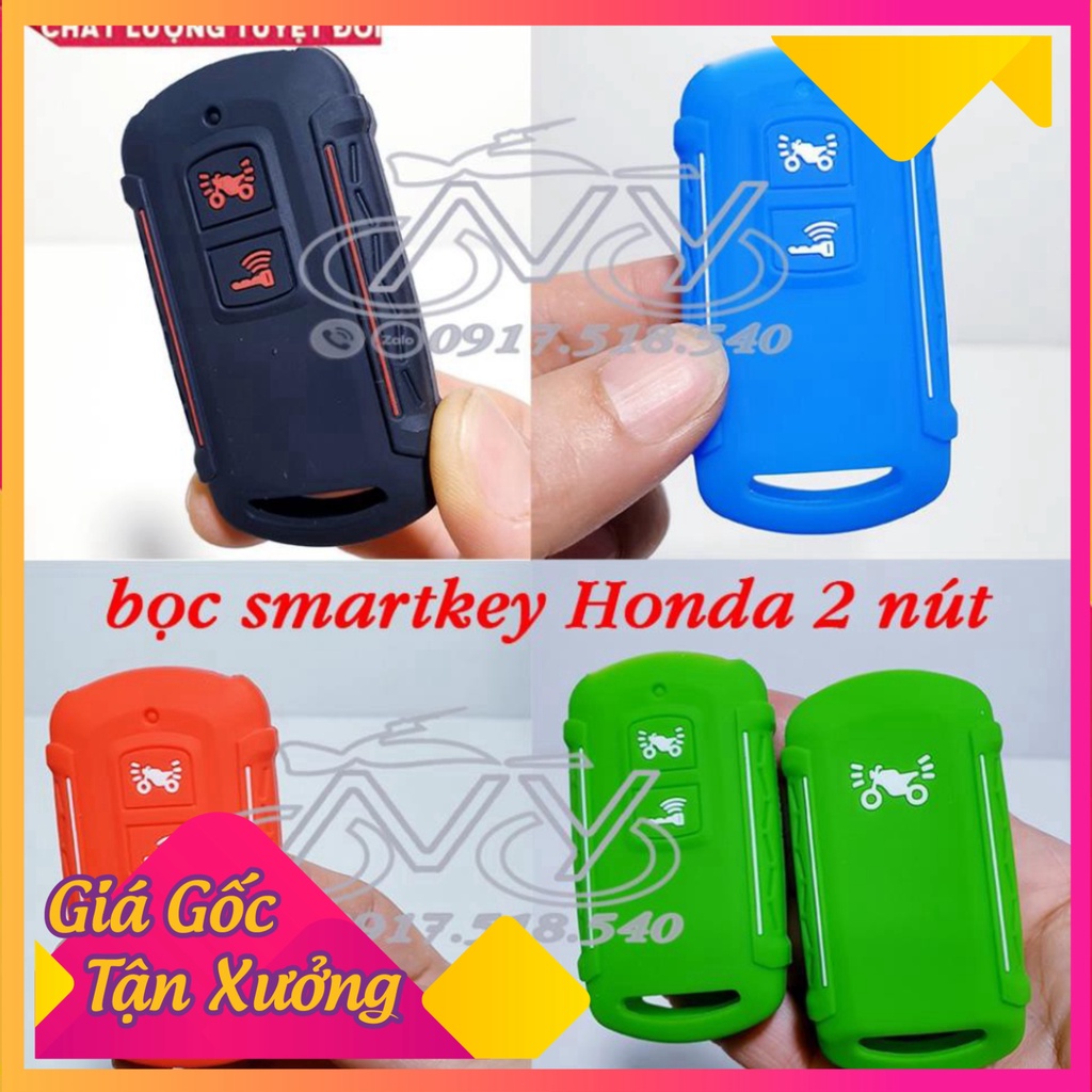 Bọc Smartkey Honda Airblade, Vision, Lead, Vario Mẫu silicon dầy (Mẫu V2) (Ảnh Sp thật)