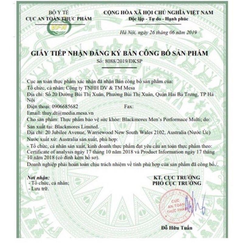 Blackmores viên uống bổ sung multivitamin cho nam và nữ - for men and women