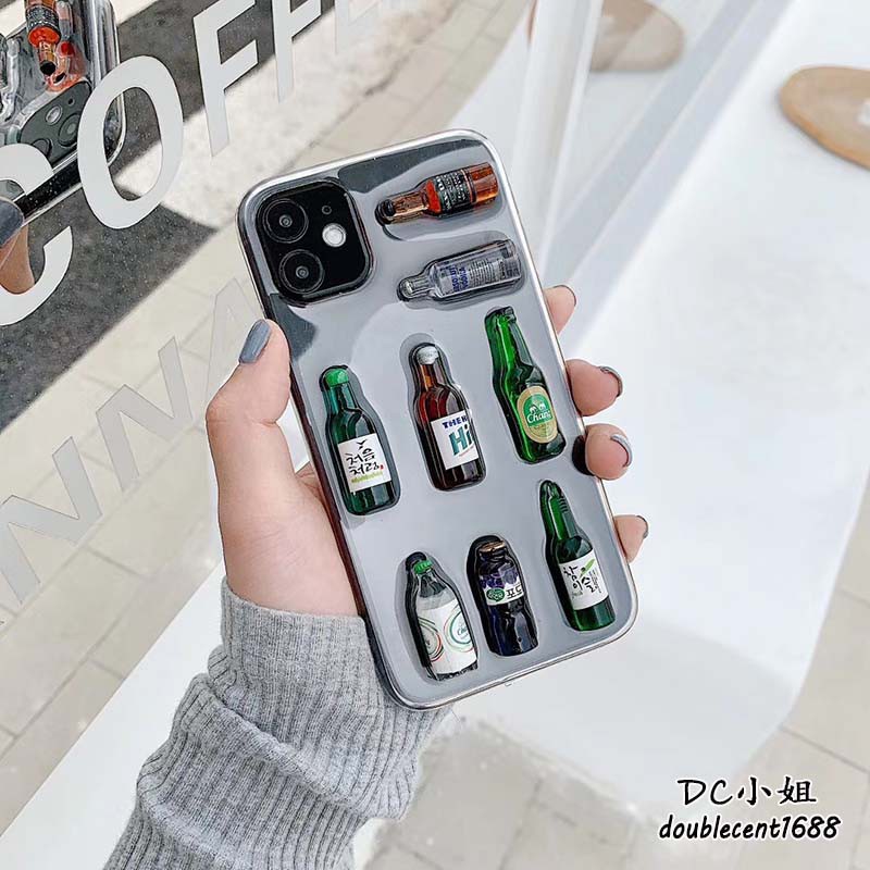 Ốp điện thoại hình chai bia sáng tạo cho iPhone 11 Pro Max