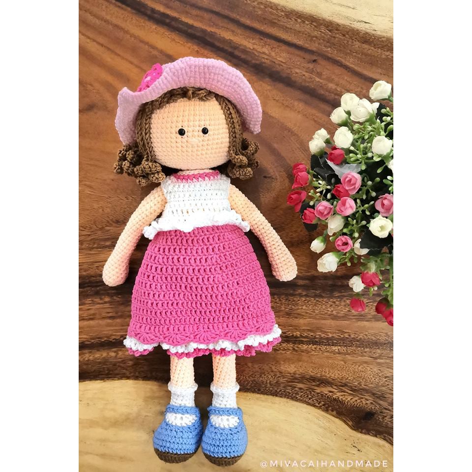 Thú bông handmade: Búp bê tiểu thư Elise