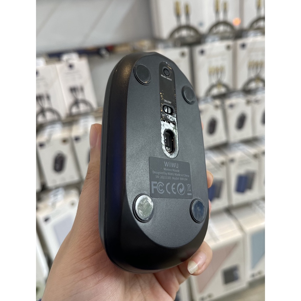 Chuột không dây bluetooth WIWU Magic Mice/Dual Mode Mouse Mice lite WM104