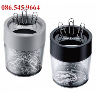 (•‿•) Hộp đựng ghim nam châm tròn deli 9881웃 HÀNG L1 웃