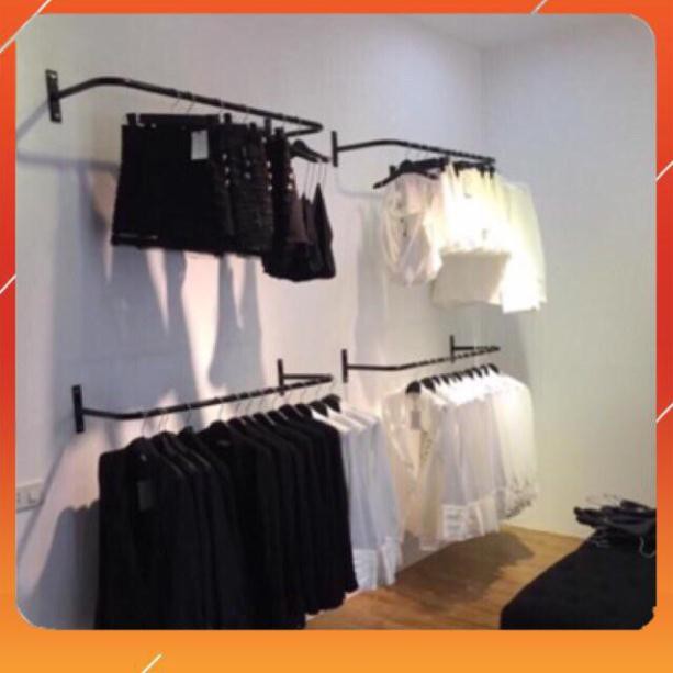 GIÁ TREO QUẦN ÁO BẮN TƯỜNG CHỮ U-GIÁ BẮN TƯỜNG- KHUNG TREO GẮN TƯỜNG - GIÁ TREO QUẦN ÁO SHOP THỜI TRANG- MÓC TREO