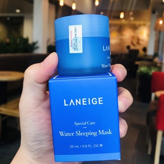Mặt nạ ngủ Laneige Water Sleeping Mask cấp dưỡng ẩm cho da 25ml tem phụ tiếng việt bản xanh và Lavender