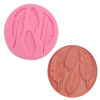 Khuôn rau câu 4D silicone Lông vũ (Kích thước đọc mô tả)