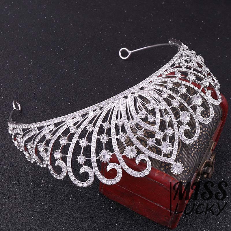 ❤HHN-VN 2019New High Grade Baroque Crown Tiara Europe and the United States Beam Luxury Handmade Rhi | BigBuy360 - bigbuy360.vn