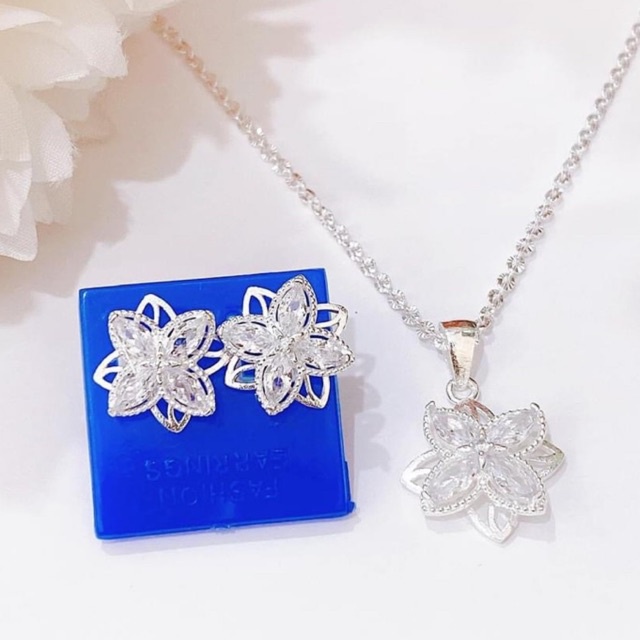 Bộ trang sức Bạc xoay tròn, Set 3 món sang chảnh quyến rũ anh nhìn Mainomi Shop Bạc Xinh