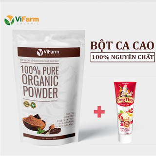 Combo bột cacao vifarm 100% nguyên chất 50g và sữa ông thọ dạng tuýp