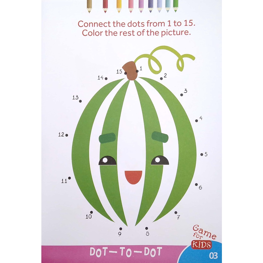 Sách Dot To Dot Color - The Rest Of The Picture - Nối Số Và Tô Màu 5