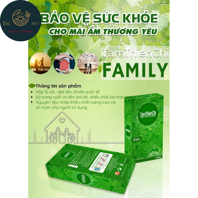 (12 CÁI) Bao cao su Family Tâm Thiện Chí