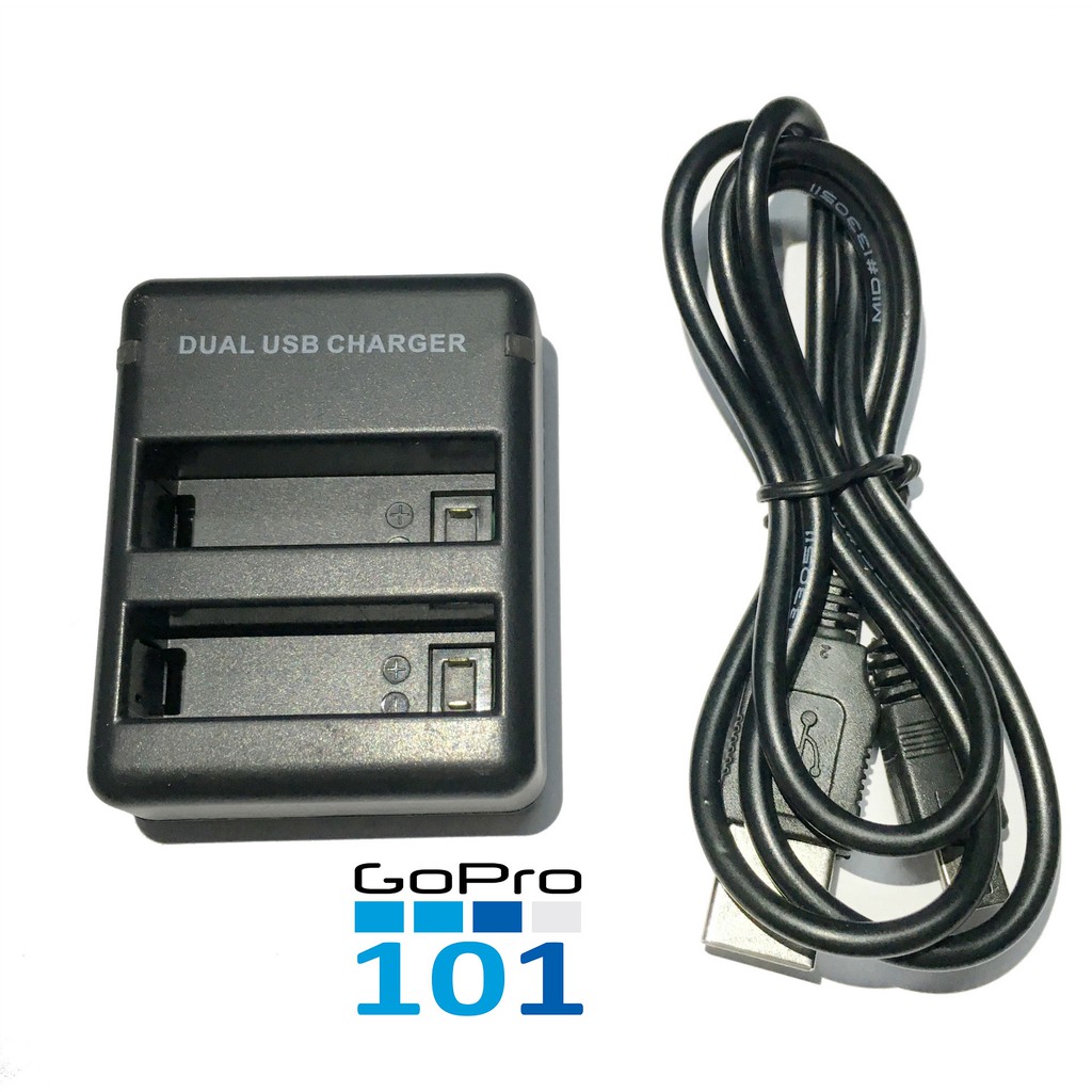 Dock sạc 2 pin gopro 4 OEM gopro 4 - Dual Charger Gopro Hero 4 - Gopro101- inoxnamkim