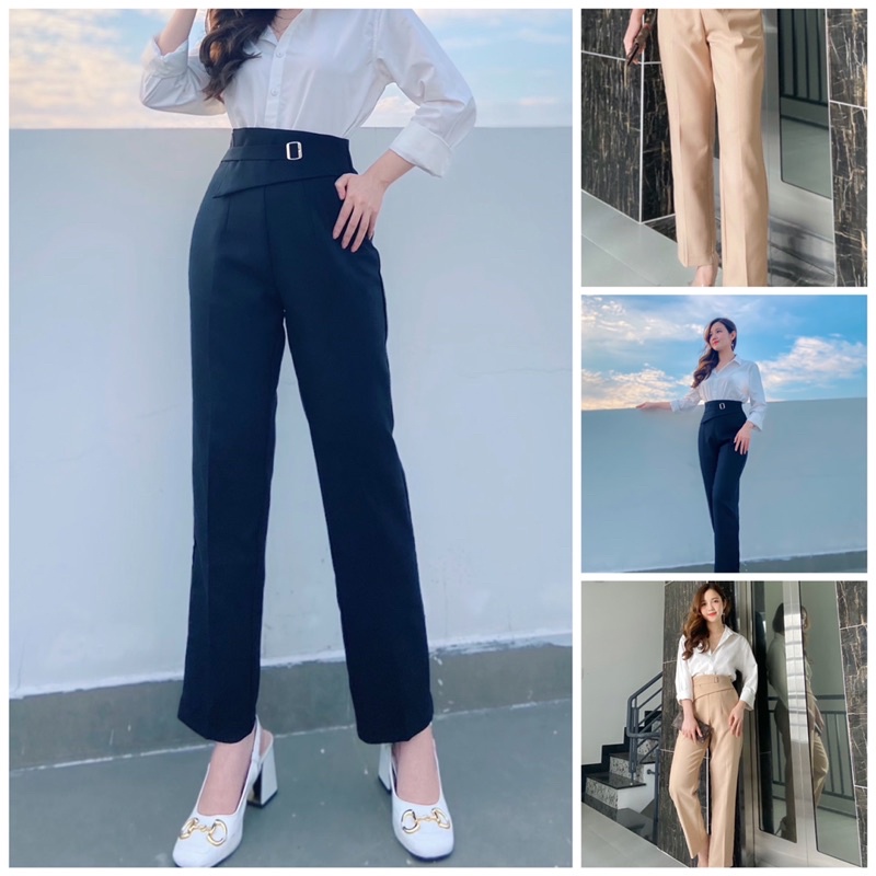 Quần tây baggi ảnh thật tự chụp đi học, đi làm size S, M hai màu hàng thiết kế nên mẫu mã duy nhất trên thị trường