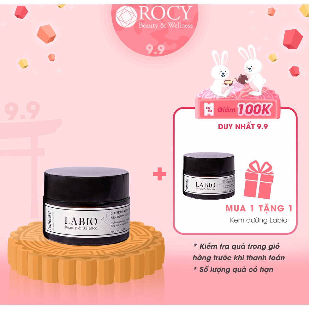 Kem Dưỡng Trắng Tế Bào Gốc LABIO Glutathione 30ml - Trẻ Hóa Da An Toàn Với Retinol Công Nghệ Bọc Hạt