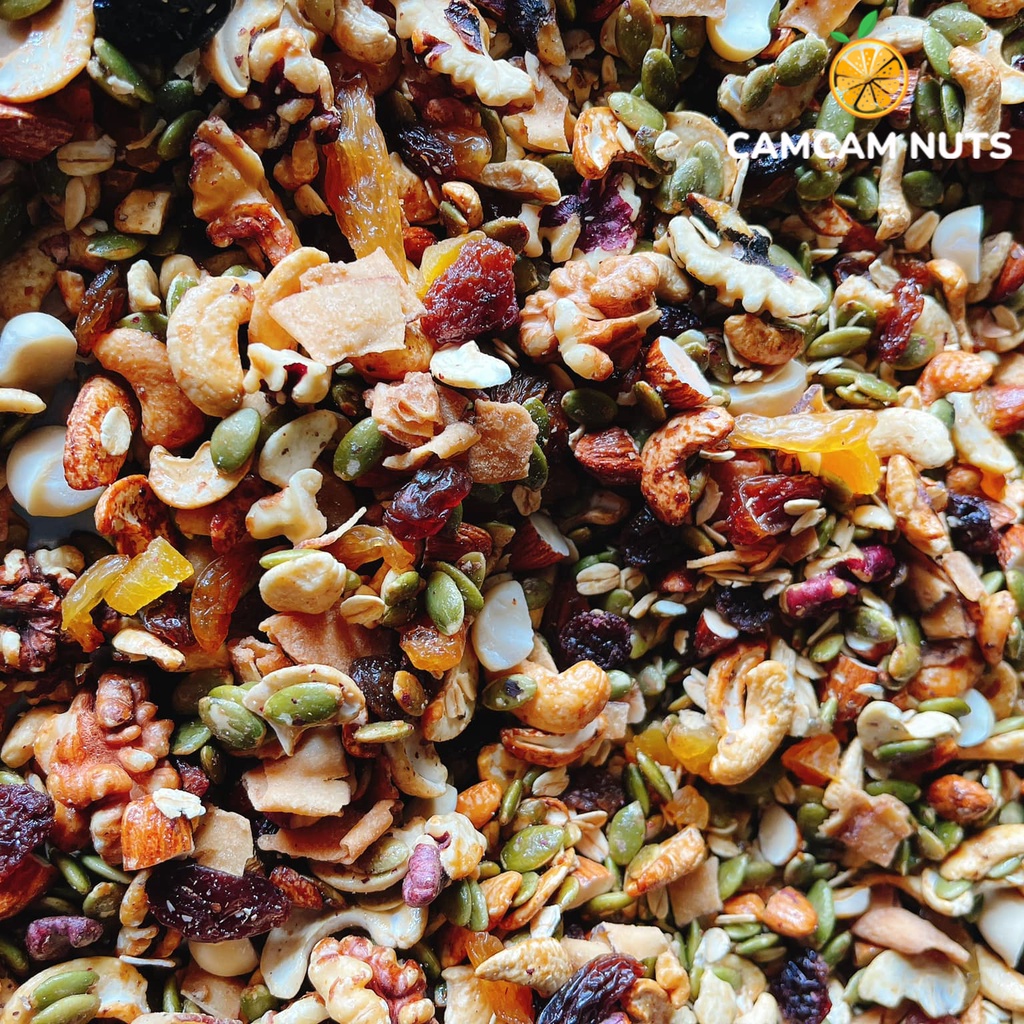 Granola Siêu Hạt Nướng Mật Ong, Ngũ cốc ăn sáng healthy