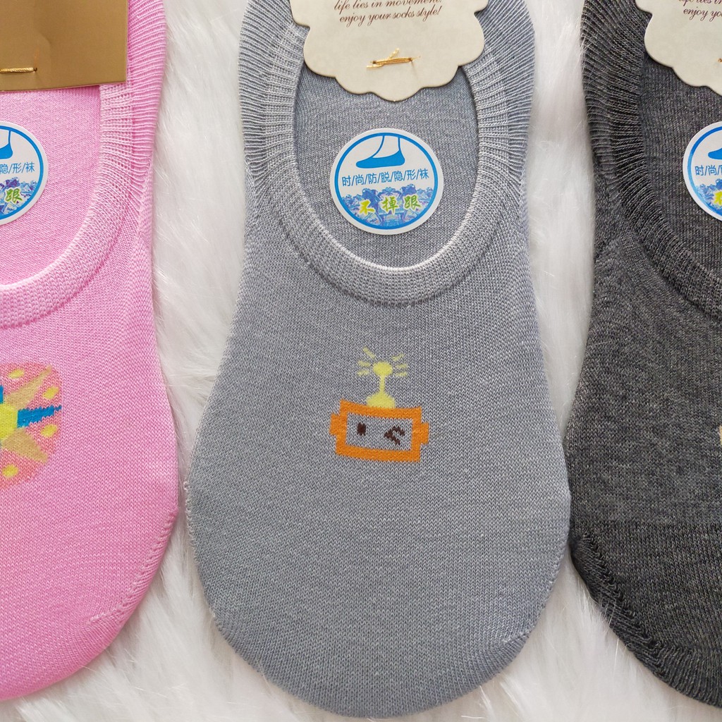 Vớ/tất nữ cổ ngắn trơn lười cao cấp Gentry Carriage chất cotton siêu co giãn thấm hút mồ hôi chống hôi chân thoáng khí