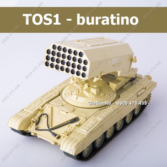 Xe Mô Hình Hoàn Thiện Hệ Thống Pháo Phản Lực Tos 1 - Buratino -  Tỉ Lệ 1:43 - Modimio