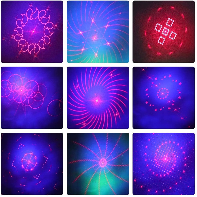 Đèn chiếu laser phòng bay cảm ứng nhạc - Đèn led sân khấu vũ trường karaoke hàng nhập cao cấp