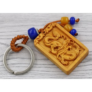 Bộ 3 khóa tuổi Thìn 5 cm gỗ