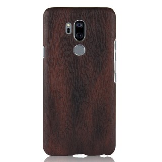 Ốp lưng da PU họa tiết vân gỗ cho điện thoại LG G7