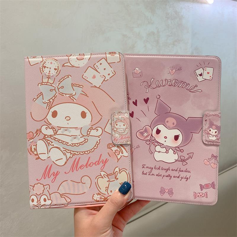 Ốp máy tính bảng họa tiết hoạt hình Melody Kuromi dễ thương cho IPAD MINI 1/2/3/4/5/6 IPAD 5/6/7/8 IPAD 10.2/10.5 INCH
