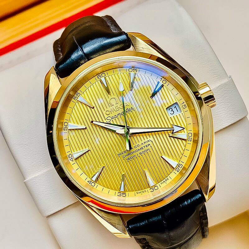 Đồng Hồ Nam Omega OM87 Máy cơ automatic VÀNG Chống Xước, Chống Nước | BigBuy360 - bigbuy360.vn