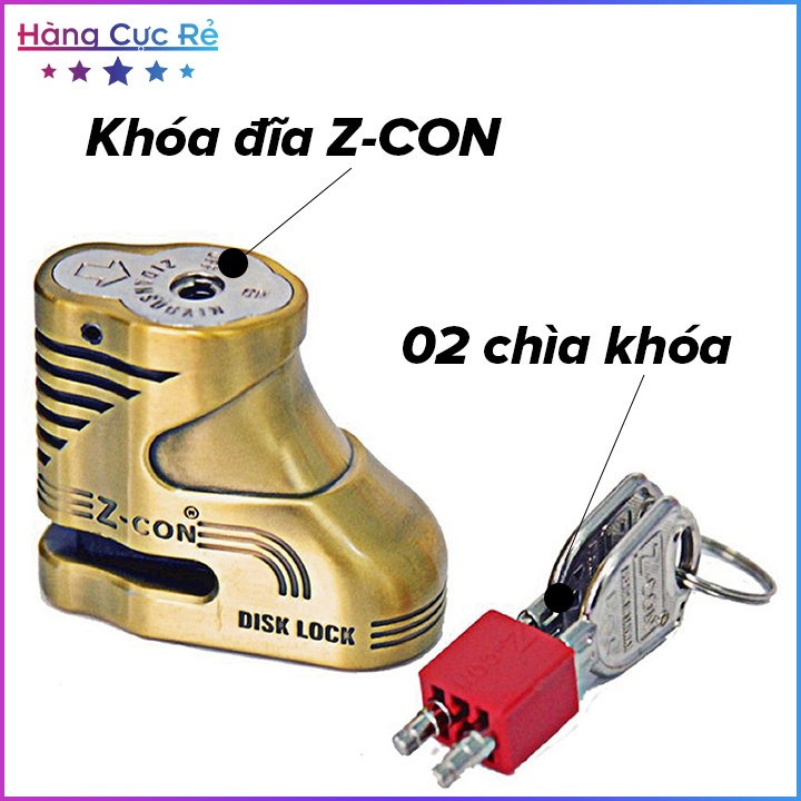 Ổ khóa thắng đĩa xe máy Z-CON