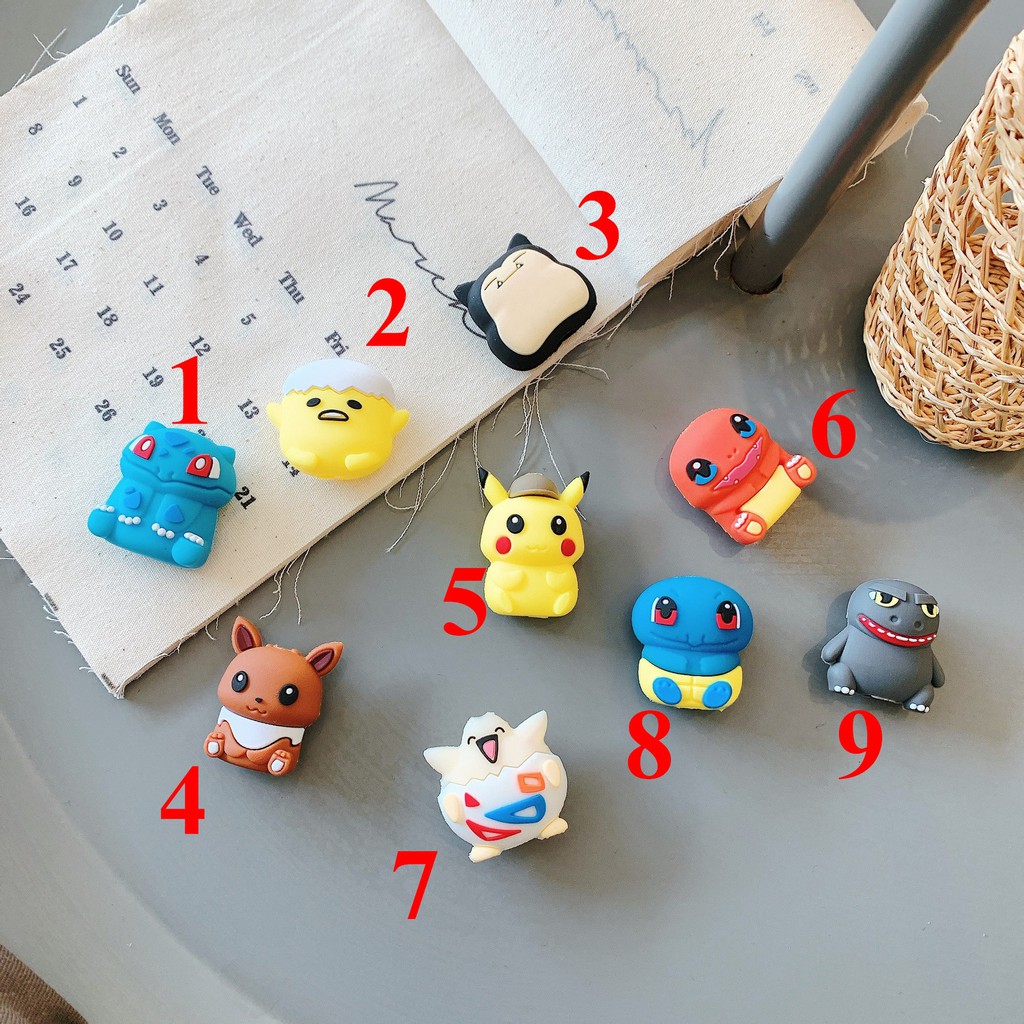 ☘️ Part 3 ☘️ NÚT CÁP POKEMON BẢO VỆ CÁP SẠC ☘️ IPHONE CHỐNG ĐỨT GẪY DÂY CUTE