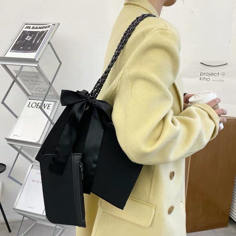 Túi Xách Nữ 👜 TẶNG KÈM VÍ 👜 Túi Công Sở Đẹp , Họa Tiết Ô Trám Sang Trọng , Xích Phối Da Cao Cấp