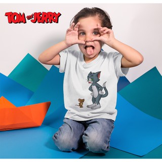 Áo thun Cotton Unisex - Movie - Tom and Jerry - Tom and Jerry vui đùa
