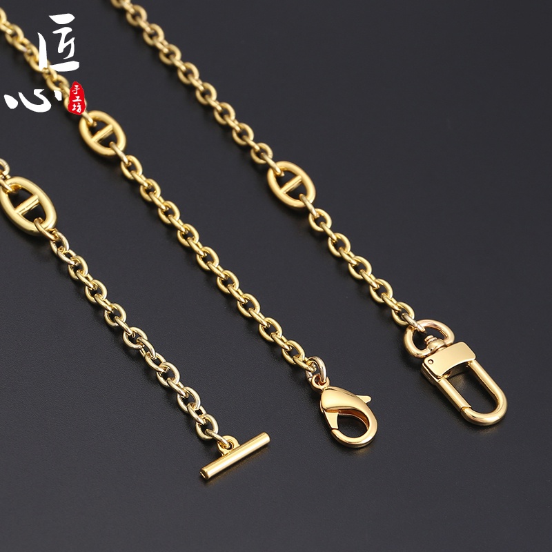 Dây Xích Đeo Túi Xách Kelly 60 90 100 110 120cm Hình Mũi Heo