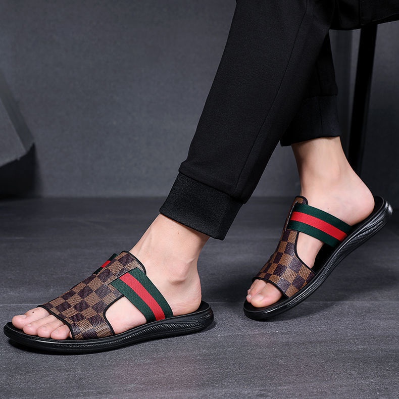 Dép Sandal Da Cao Cấp Thoải Mái Thời Trang Hàn Quốc Dành Cho Nam