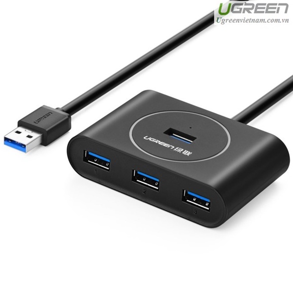 [ Chính hãng ] Bộ chia cổng USB 4 cổng 3.0 dài 80cm Ugreen UG-20291 hỗ trợ cho truyền dữ liệu siêu nhanh cao cấp