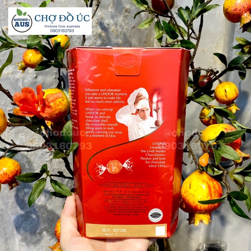 Chocolate sữa LINDT Lindor cao cấp hộp 235g - nhập Úc 🇦🇺