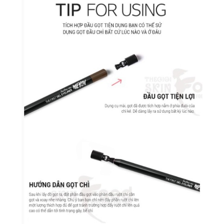 Chì Kẻ Mắt Lâu Trôi Merzy Another Me The First Gel Eyeliner 0.5g K4