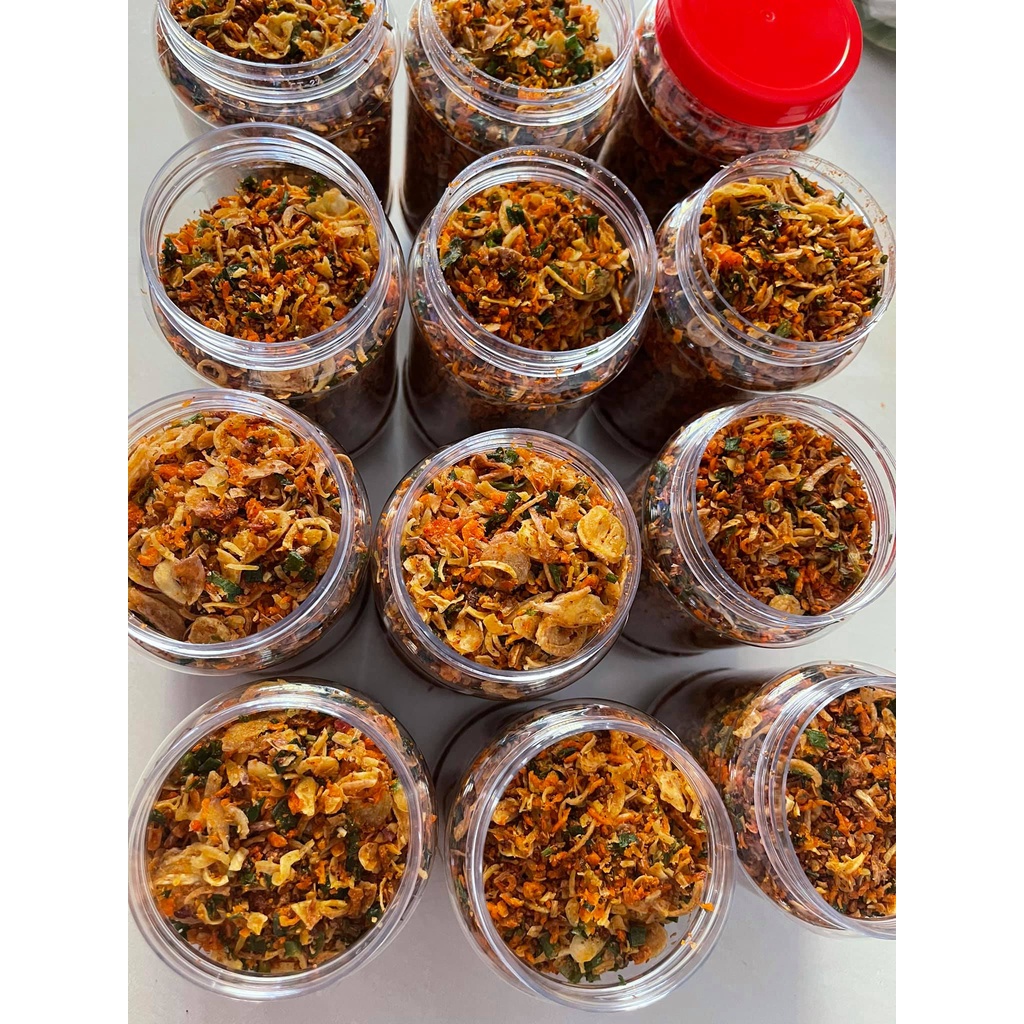 Muối tôm hành phi thơm ngon đặc sản Tây Ninh TẶNG KÈM 50GRAM BÁNH TRÁNG