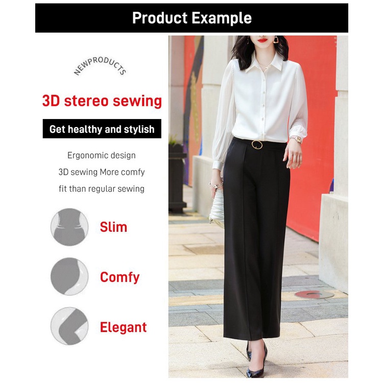 2498017# Áo Sơ Mi Vải Voan satin Tay Dài Màu Đen Thời Trang Mùa Xuân#Áo Sơ Mi Thời Trang Xuân Thu Mới 2022 Size 39; s