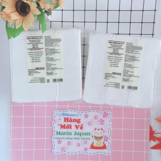 Bông đắp lotion tách lớp của Muji 100% cotton Nhật Bản