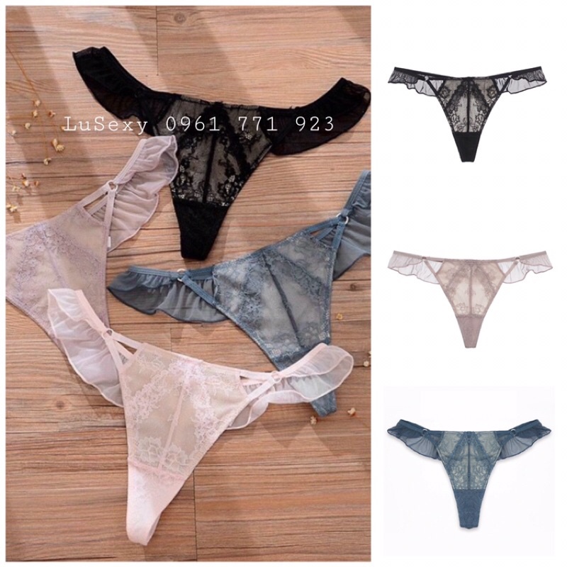 QUẦN LỌT KHE CHỮ T ĐẸP Cao Cấp - QUẦN LỌT KHE NỮ Sexy trong suốt xuyên thấu màu đen đỏ hồng xanh trắng da