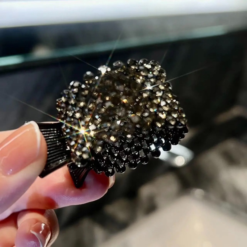 Kẹp Tóc Kim Loại Đính Đá Thời Trang Cho Nữ