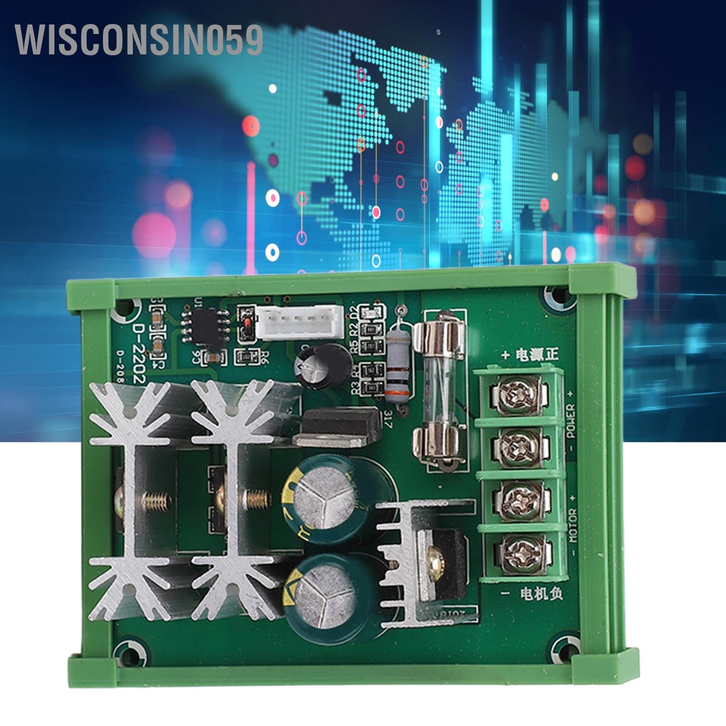Wisconsin059 Bộ điều khiển tốc độ động cơ công tắc PWM Mô-đun 20A DC 12V 24V 36V 55V