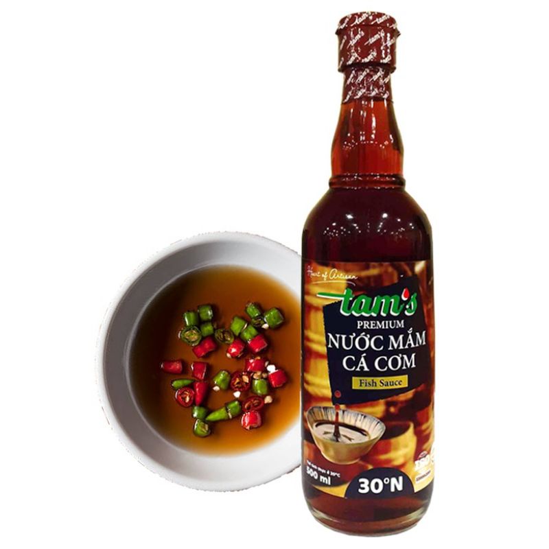NƯỚC MẮM CÁ CƠM TAM'S 30° ĐẠM- 500ML/CHAI