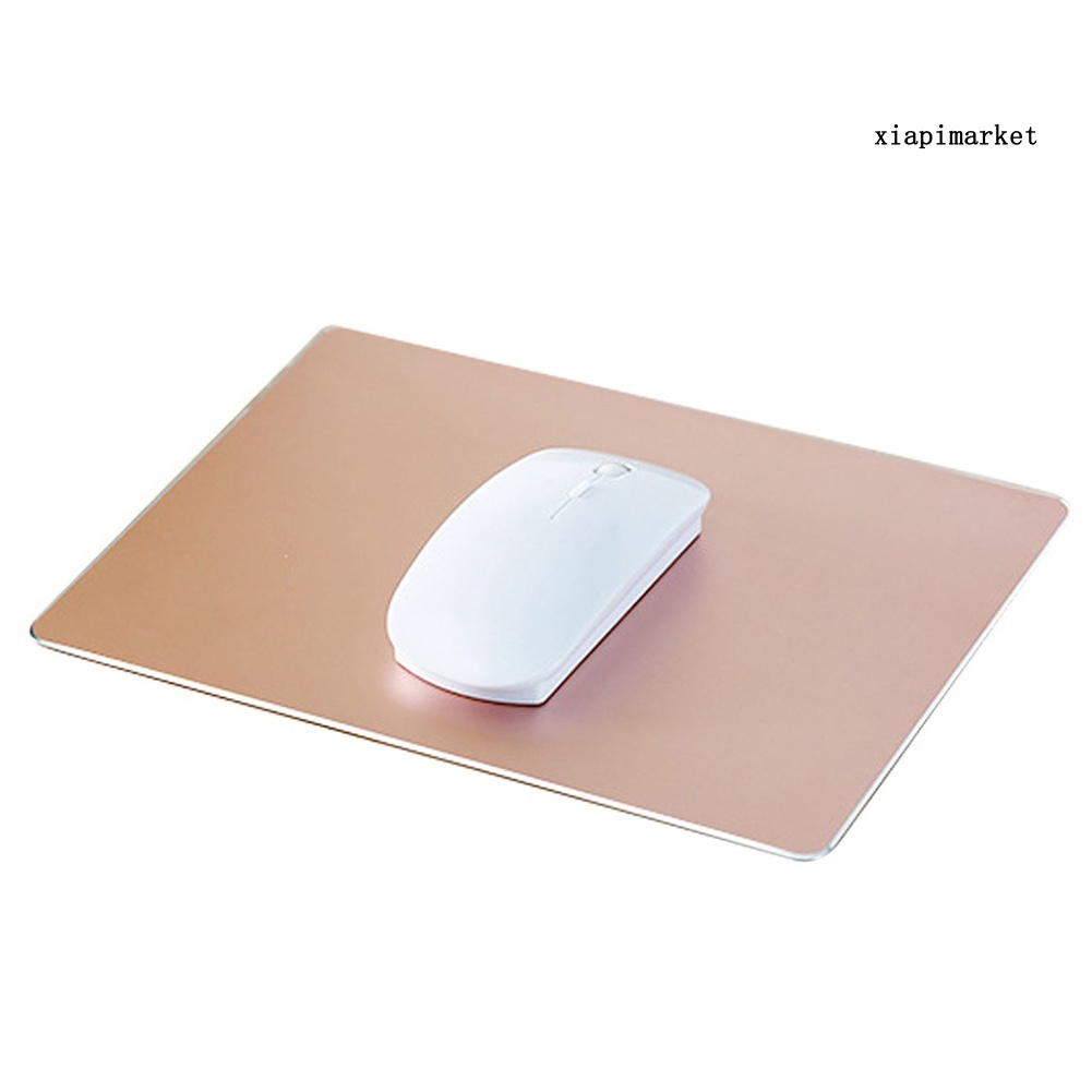 LOP_Slim Sleek Anti-Slip Aluminum Alloy Computer Gaming Mouse Pad Mat Mice Mousepad