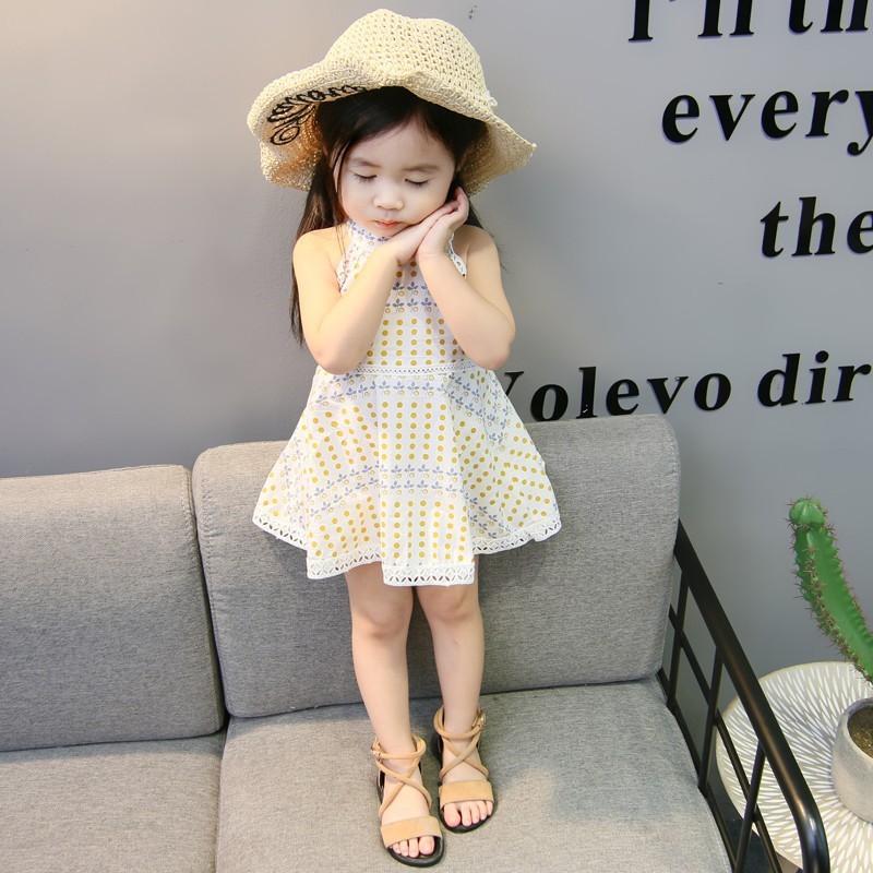 Đầm không tay thời trang xinh xắn cho bé gái