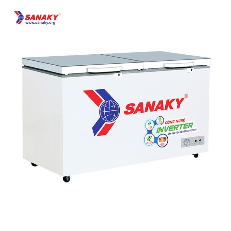 Tủ đông Sanaky Inverter VH-2599A4K cánh kính cường lực
