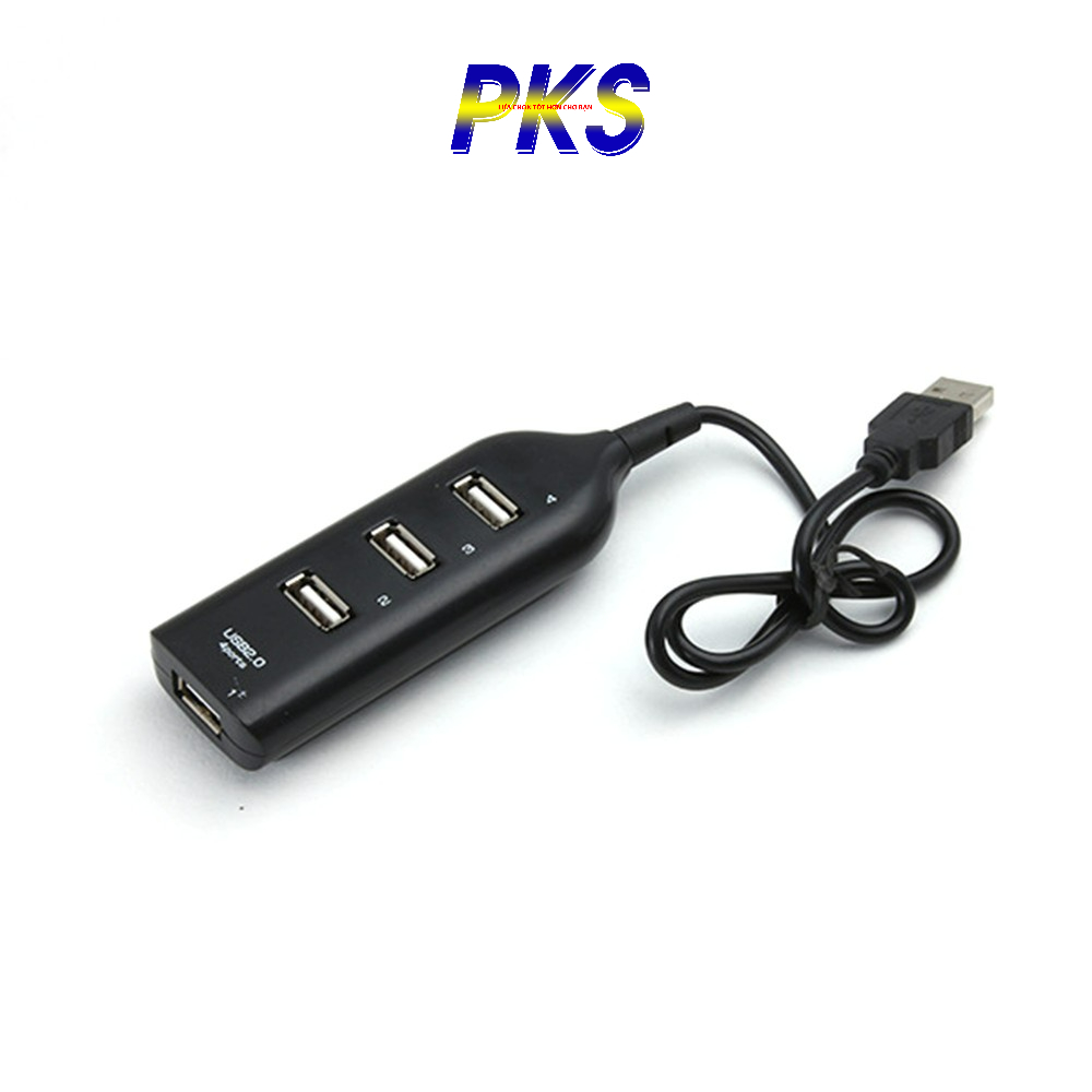 Hub chia USB 4 cổng tốc độ cao - Bộ hub 4 port USB - Màu đen
