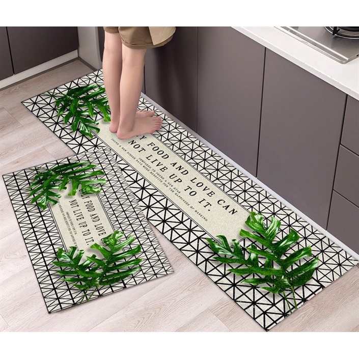 Bộ 2 thảm bếp phong cách sang trọng (BST01) mẫu ngẫu nhiên