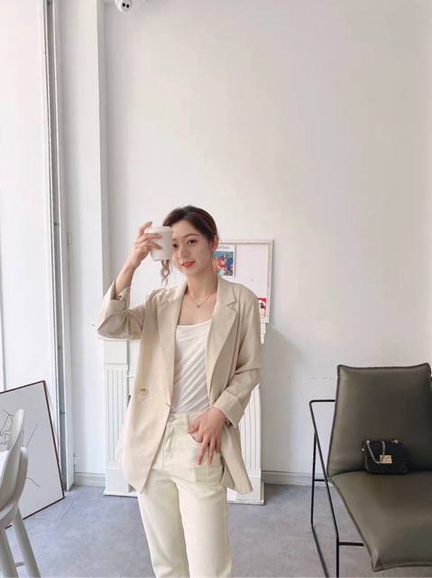 Áo Blazer , áo Vest [ Hàng cao cấp ] màu đẹp , vải cao cấp