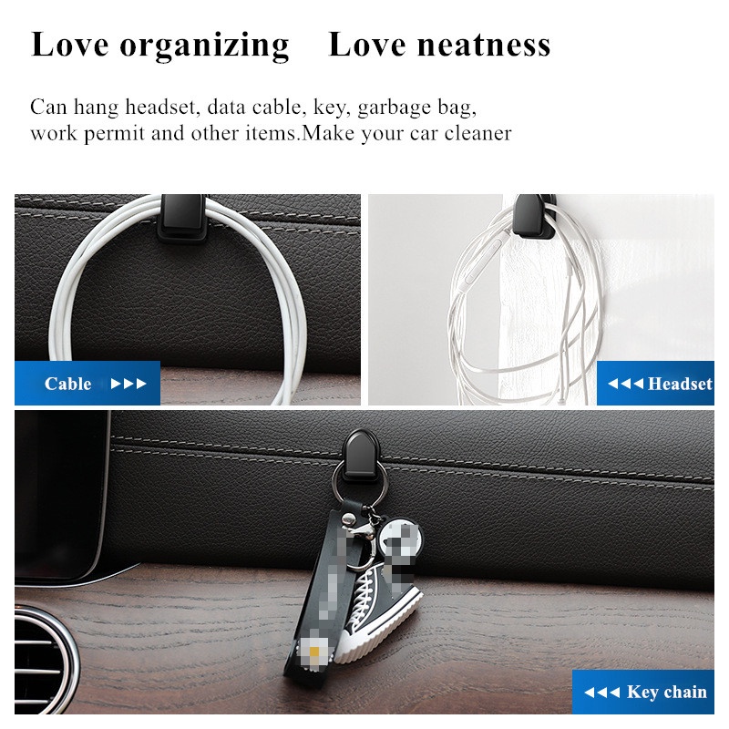 Set 4 Móc Treo Dây Cáp Tai Nghe Gắn Tường Tiện Lợi
